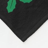 Peck The Halls Chicken Christmas Lights Snowflakes フリースブランケット (角)