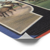 Pecos、TexasLarge Letter ScenesPecos、TX ポスター (角)