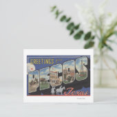 Pecos、TexasLarge Letter ScenesPecos、TX ポストカード (スタンド正面)