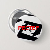 pectefのlogob&w、PECTEF 缶バッジ (正面&裏面)