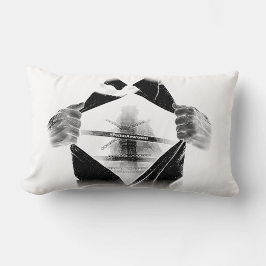 PectusAwarenessの装飾用クッション ランバークッション (正面)