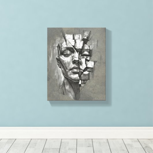 Pedaços キャンバスプリント (インサイチュ (ウッドフロア))