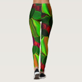 Pedaços de cores, círculos e formas arredondados. レギンス (裏面)