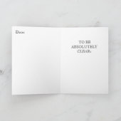 PedagogyGreetingカード: オーラ カード (内部)