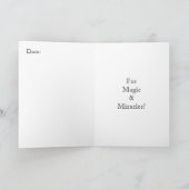 PedagogyGreetingsカード: それ人割り当てられる雪が降るため! シーズンカード (内部)