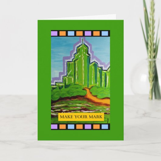 PedagogyGreetingsカード: ケシを通して カード (正面)