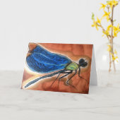 Pedagogygreetings: トンボ カード (黄色い花)