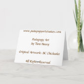 Pedagogygreetings: 紀元前に《鳥》アメリカゴガラ カード (裏面)