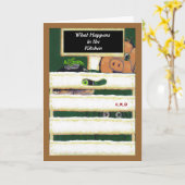 PedagogyGreetings: 赤面のカブ(カスタマイズ可能な) カード (黄色い花)