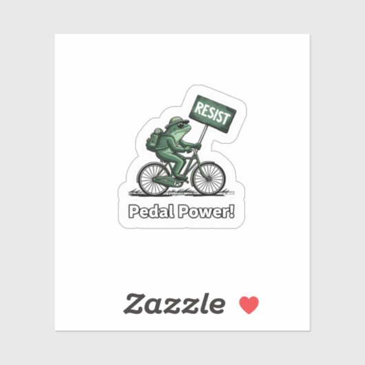 : Pedal Power! Resist Frog Sticker シール (シート)