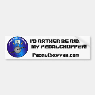 PedalChopperのバンパーステッカー バンパーステッカー