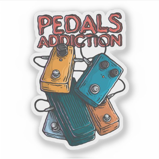 Pedals addiction シール (正面)