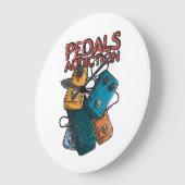 Pedals addiction ラージ壁時計 (傾斜)