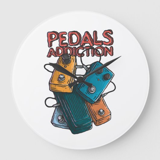 Pedals addiction ラージ壁時計 (正面)