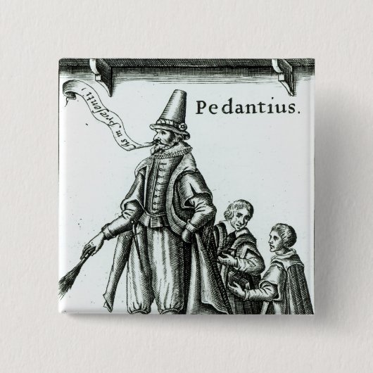 「PedantiusのFrontispiece 缶バッジ (正面)