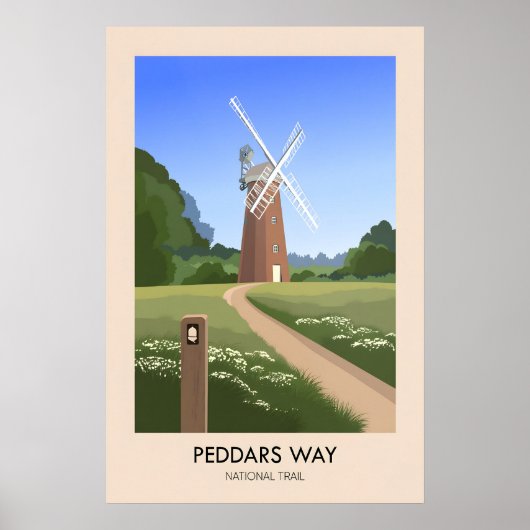Peddars Way ナショナル・トレイル旅行ポスター ポスター (正面)