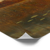 Peder Monsted – デンマークのフィヨルドの夕日 ポスター (角)