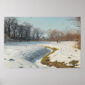 Peder Monsted – 晴れた冬の日 ポスター (正面)