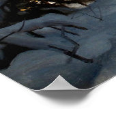 Peder Mork Monstedによる日に照らされた冬の風景 ポスター (角)