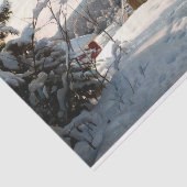 Peder Mork Monstedによる日に照らされた冬の風景 薄葉紙 (詳細)