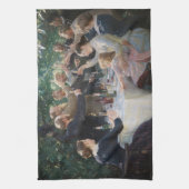 Peder Severin Kroyer -お尻、お尻、Hurrah! キッチンタオル (縦)