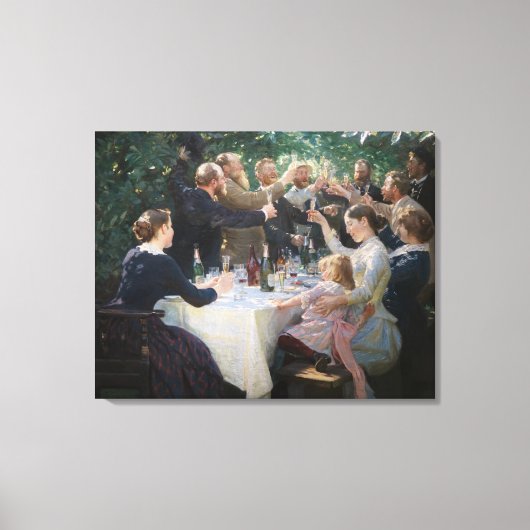 Peder Severin Kroyer -お尻、お尻、Hurrah! キャンバスプリント (正面)