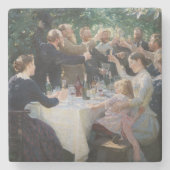 Peder Severin Kroyer -お尻、お尻、Hurrah! ストーンコースター (正面)
