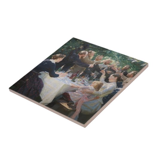 Peder Severin Kroyer -お尻、お尻、Hurrah! タイル (側面)