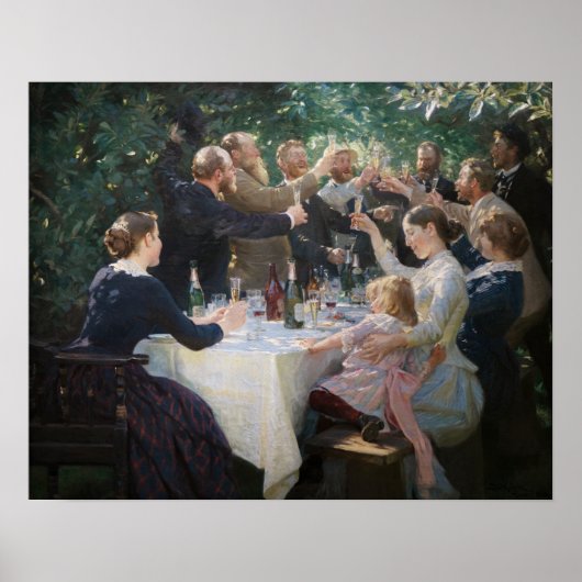 Peder Severin Kroyer -お尻、お尻、Hurrah! ポスター (正面)