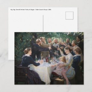 Peder Severin Kroyer -お尻、お尻、Hurrah! ポストカード