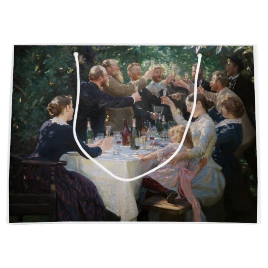 Peder Severin Kroyer -お尻、お尻、Hurrah! ラージペーパーバッグ (正面)