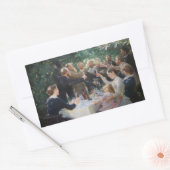 Peder Severin Kroyer -お尻、お尻、Hurrah! 長方形シール (封筒)