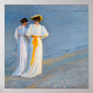 Peder Severin Kroyer - アナ・アンケル & マリー・クロイエル ポスター