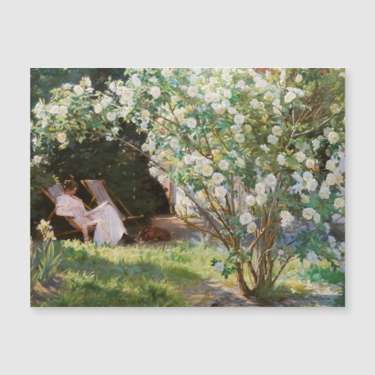 Peder Severin Kroyer -バラ磁気カード (正面)