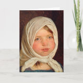 Peder Severin Kroyer -小さな女の子from Hornbaek カード (正面)