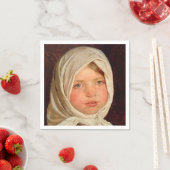 Peder Severin Kroyer -小さな女の子from Hornbaek スタンダードカクテルナプキン (インサイチュ)