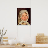 Peder Severin Kroyer -小さな女の子from Hornbaek ポスター (キッチン)