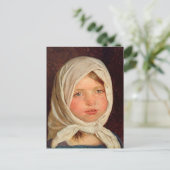 Peder Severin Kroyer -小さな女の子from Hornbaek ポストカード (スタンド正面)