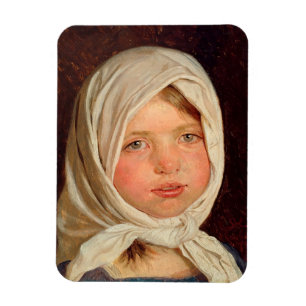 Peder Severin Kroyer -小さな女の子from Hornbaek マグネット