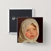 Peder Severin Kroyer -小さな女の子from Hornbaek 缶バッジ (正面&裏面)