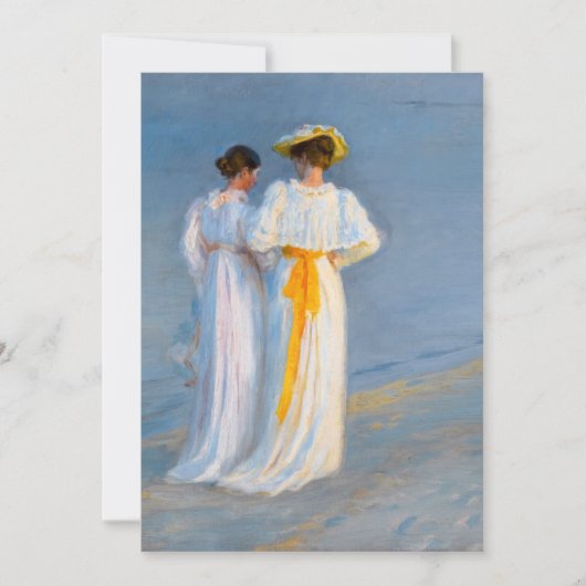 Peder Severin Kroyer - Anna Ancher & Marie Kroyer サンキューカード (正面)