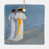 Peder Severin Kroyer - Anna Ancher & Marie Kroyer セラミックオーナメント (裏面)