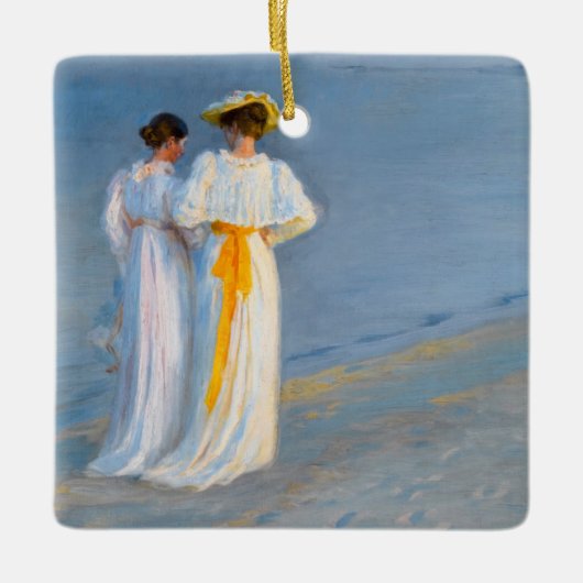 Peder Severin Kroyer - Anna Ancher & Marie Kroyer セラミックオーナメント (正面)