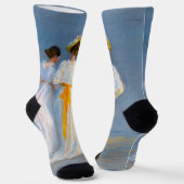 Peder Severin Kroyer - Anna Ancher & Marie Kroyer ソックス (傾斜あり)