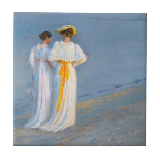 Peder Severin Kroyer - Anna Ancher & Marie Kroyer タイル (正面)