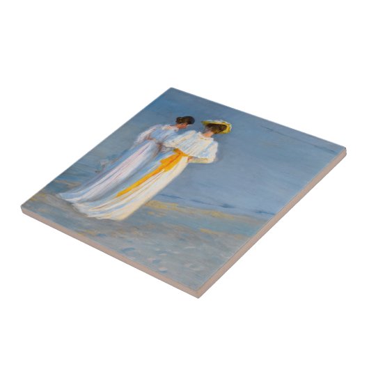 Peder Severin Kroyer - Anna Ancher & Marie Kroyer タイル (側面)