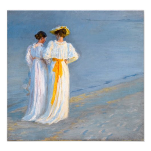 Peder Severin Kroyer - Anna Ancher & Marie Kroyer フォトプリント (正面)