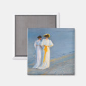 Peder Severin Kroyer - Anna Ancher & Marie Kroyer マグネット (正面/裏面)