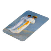 Peder Severin Kroyer - Anna Ancher & Marie Kroyer マグネット (左側)