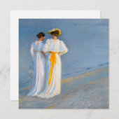 Peder Severin Kroyer - Anna Ancher & Marie Kroyer 招待状 (正面/裏面)